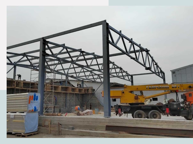 Строительство цехов в Краснокамске