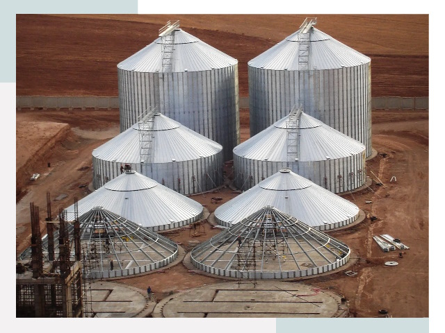 Строительство зерновых силосов в Краснокамске