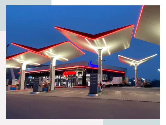 Навесы для АЗС в Краснокамске