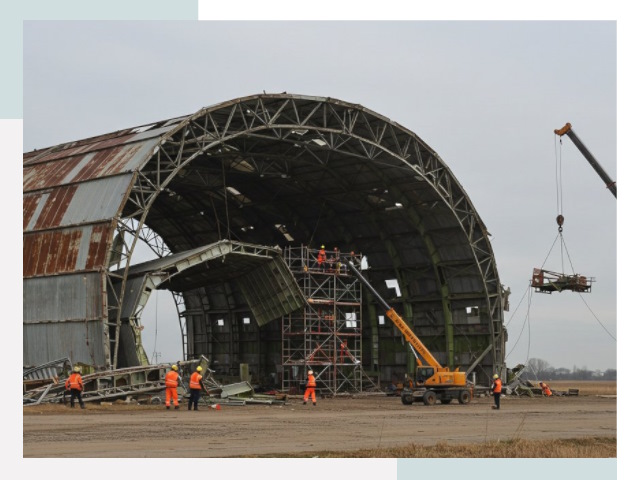 Демонтаж ангаров в Краснокамске